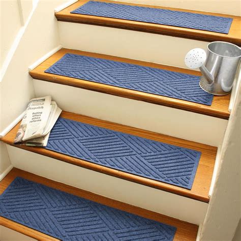 Benissimo Indoor Solid Machine Washable Stair Tread Rug. . Lowes carpet runners for stairs